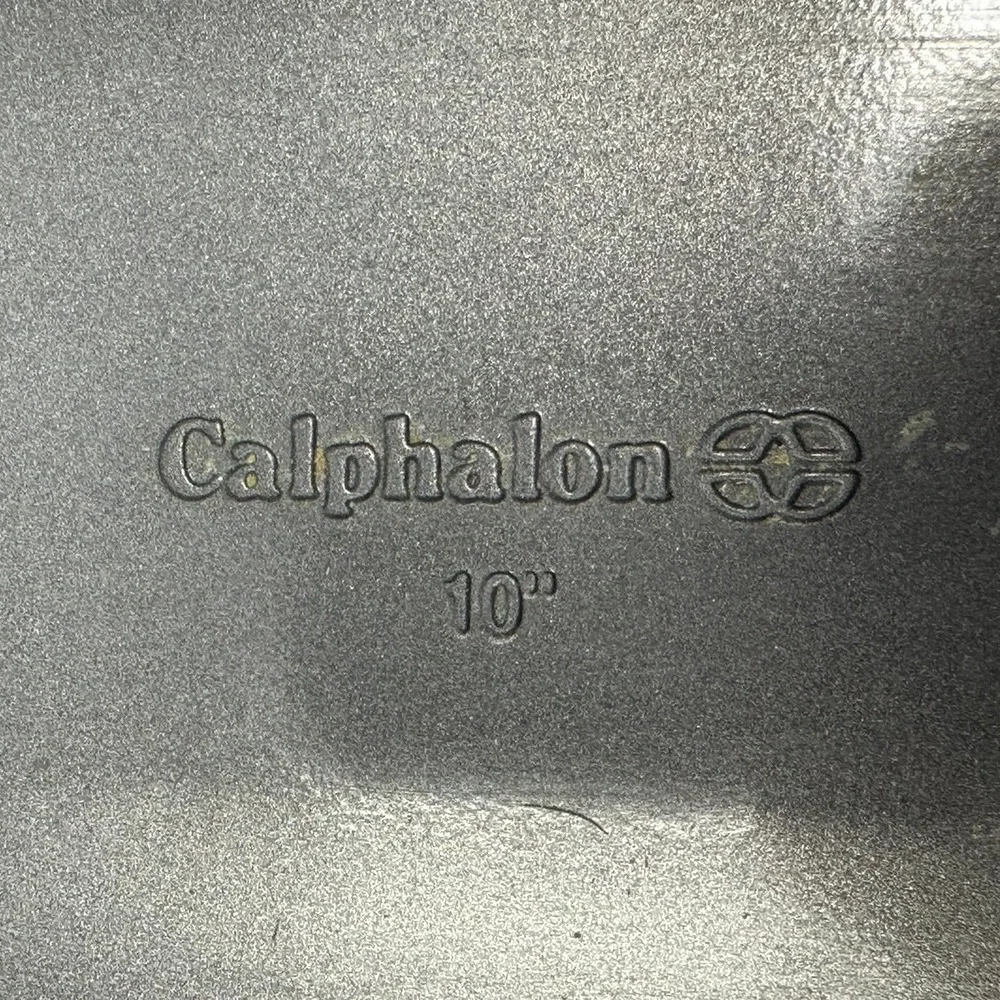 Calphalon 10 Inch Loaf Pan Set of 2 Dark Grey Nonstick Steel Bread Bakeware B9